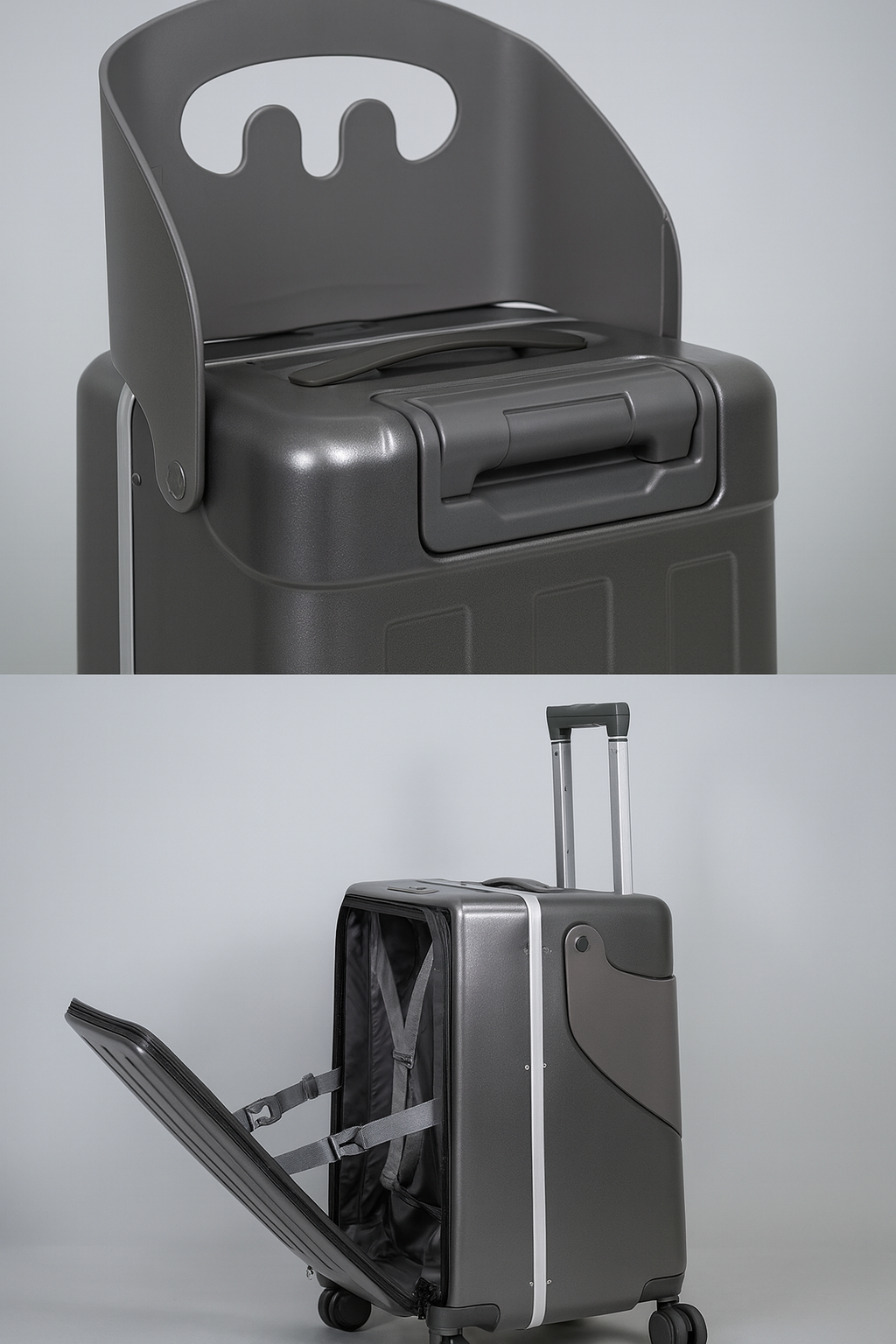 22" Kids Travel Suitcase – Ride-On, Front-Open, Aluminium Frame